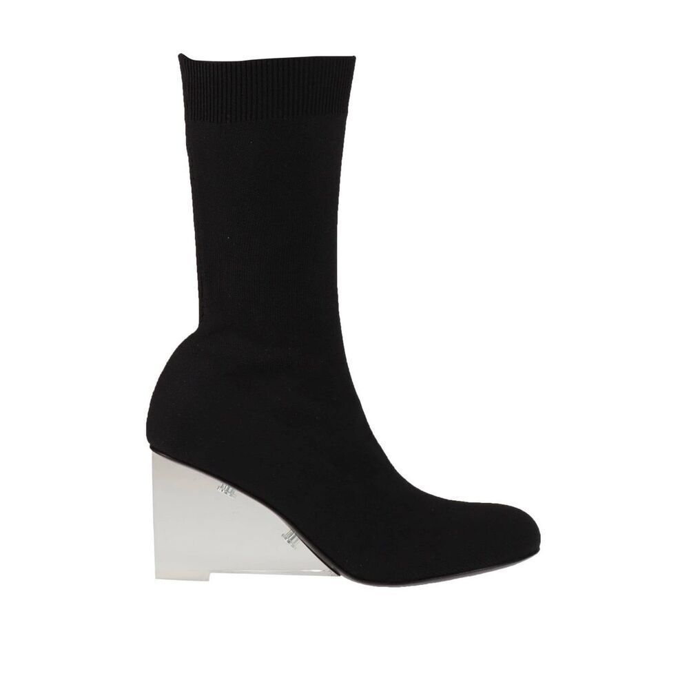 Alexander McQueen Shard Women's Black Stretch Knit Ankle Boot Size 40 9 New